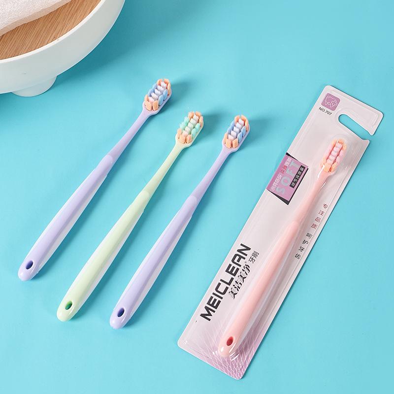 Toothbrush Adult Soft Hair Household Home Fur - Wide Head Ultra Fine Hair Anti Sensitivity Gum Protection - Suitable for Touring