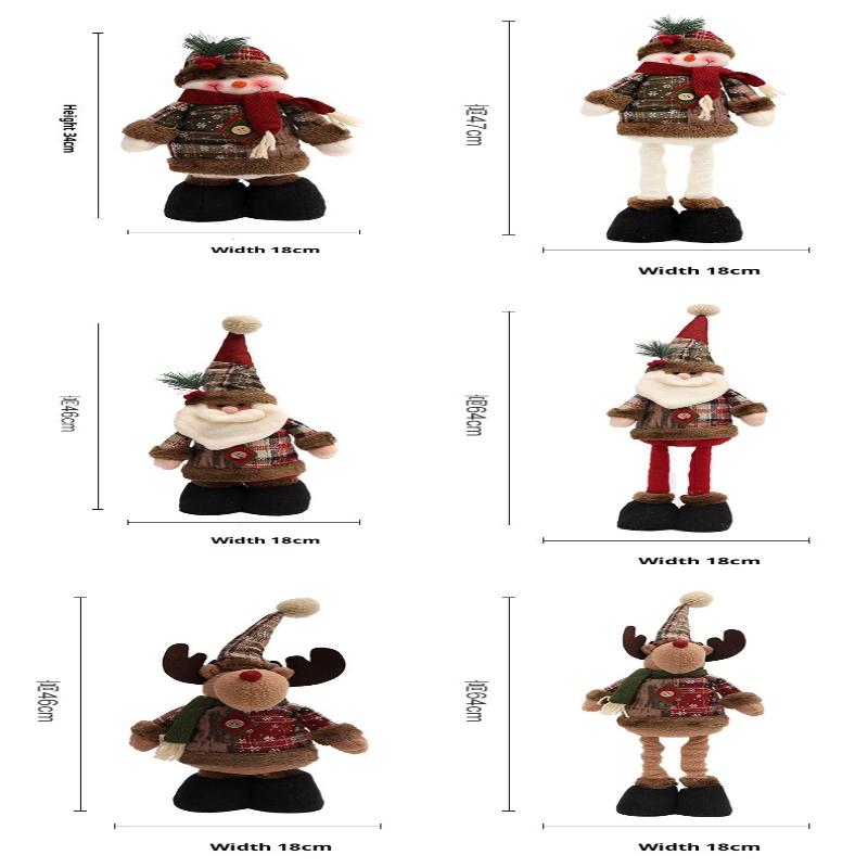 Christmas Ornament Xmas Gifts Telescopic Christmas Doll Merry Christmas Decorations For Home Year