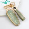 TPU obudowa pilota samochodowego na klucze pokrywa dla Ford Focus Edge Explorer Expedition C-Max Escape Flex obudowa tytanowa uchwyt na brelok