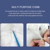 Metal Teeth Pet Parting Comb Pointed Tip Shape Lightweight Body Cat Styling Comb Smooth Surface Multicolor Handle