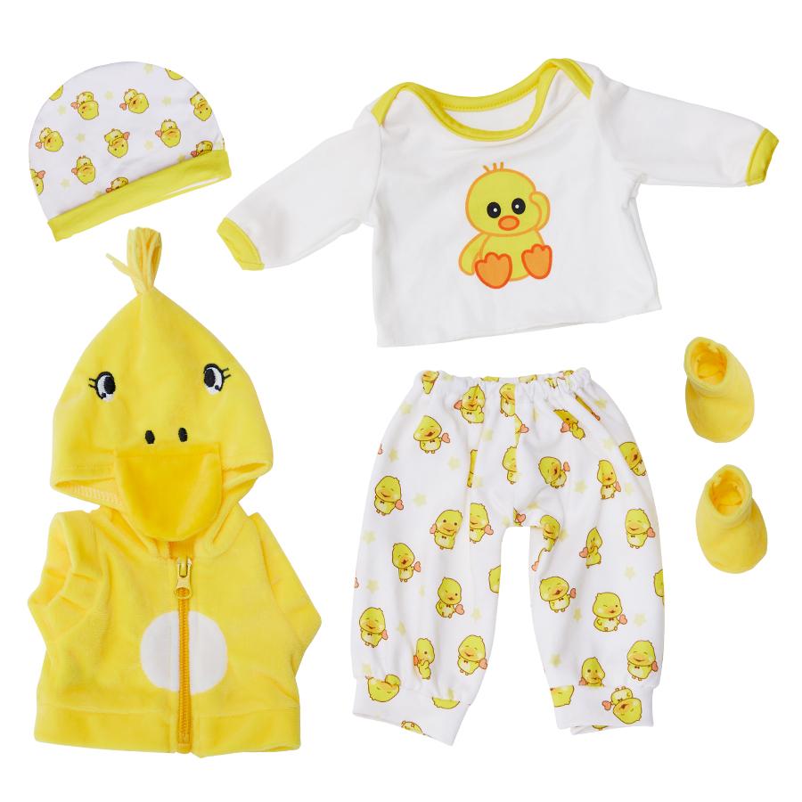 Fashion Cartoon Suit Wear For 17Inch 43cm Reborn Baby Doll, 18inch 45cm American Girl Doll Clothes and Accessories