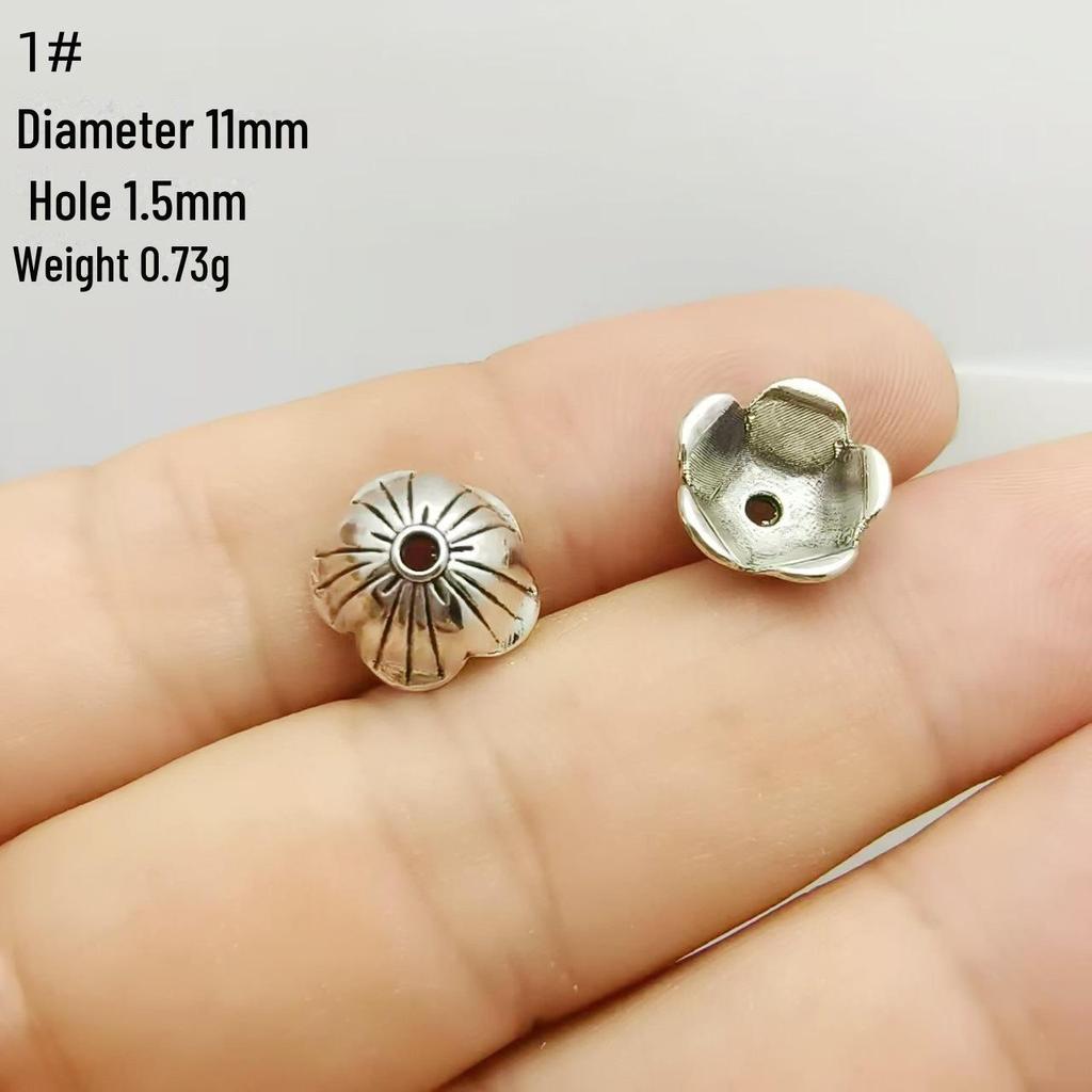 Tibetan Silver Flower Tray Spacer for DIY Bracelets & Jewelry