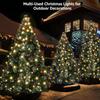 Christmas Tree Lights Christmas Lights Outdoor Indoor 400Led 9.84Ft 10 Lines Christmas Lights with 8 Modes and Timer, Fairy Tree Lights for Wedding