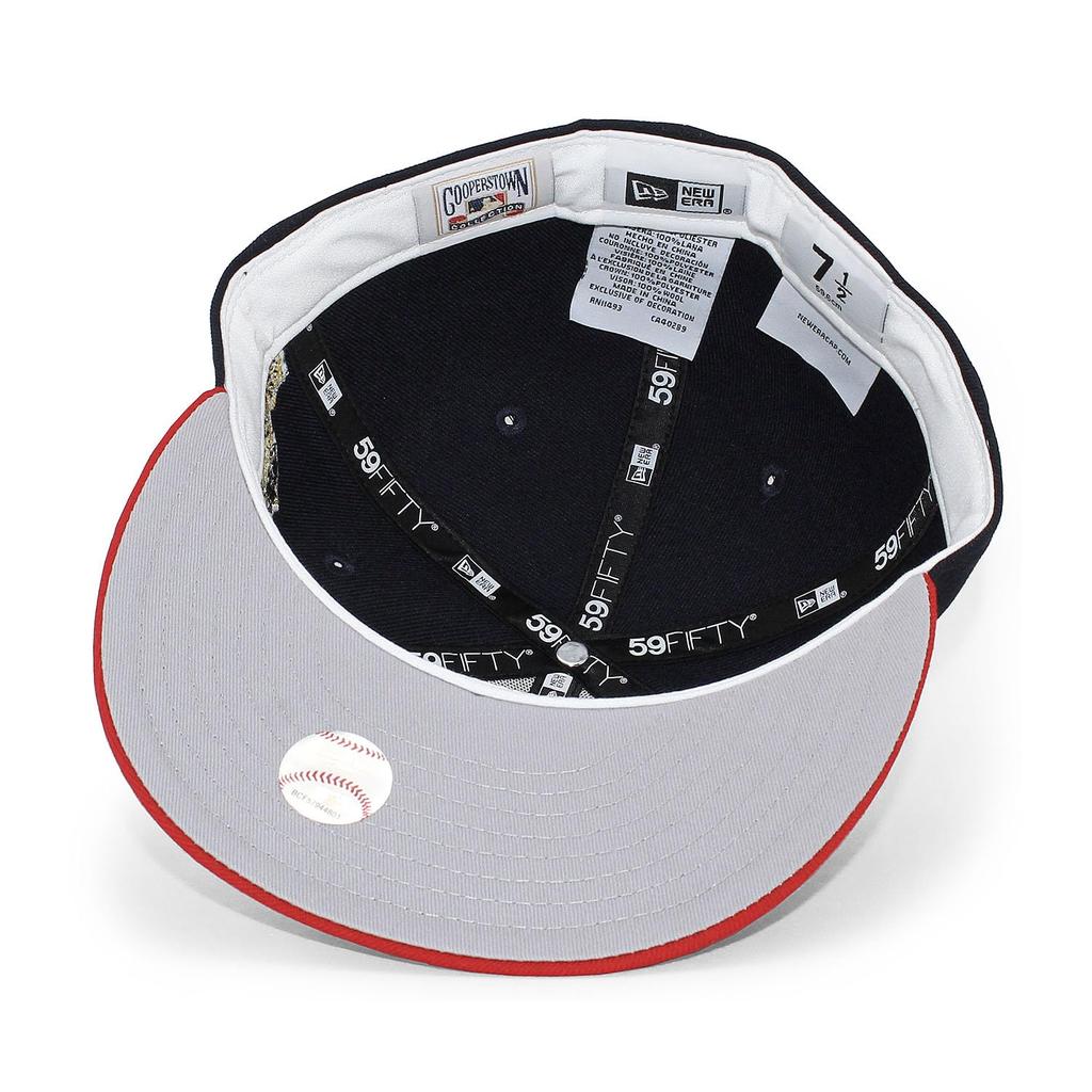 New Era 59FIFTY Atlanta Braves MLB 1995 World Series Game Fitted Size World Series Side Patch Cap, Navy, 8, 5950, [Used]