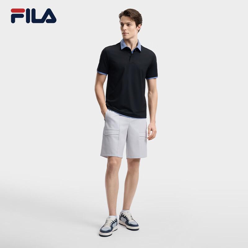 FILA Men's Knit Short Sleeve Polo Shirt