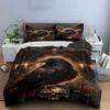 "Raven Skull Gothic Bedding Set" Bedding Duvet Cover Set Duvet Cover Pillowcases (1 * Duvet Cover 2 * Pillowcases, without duvet insert)