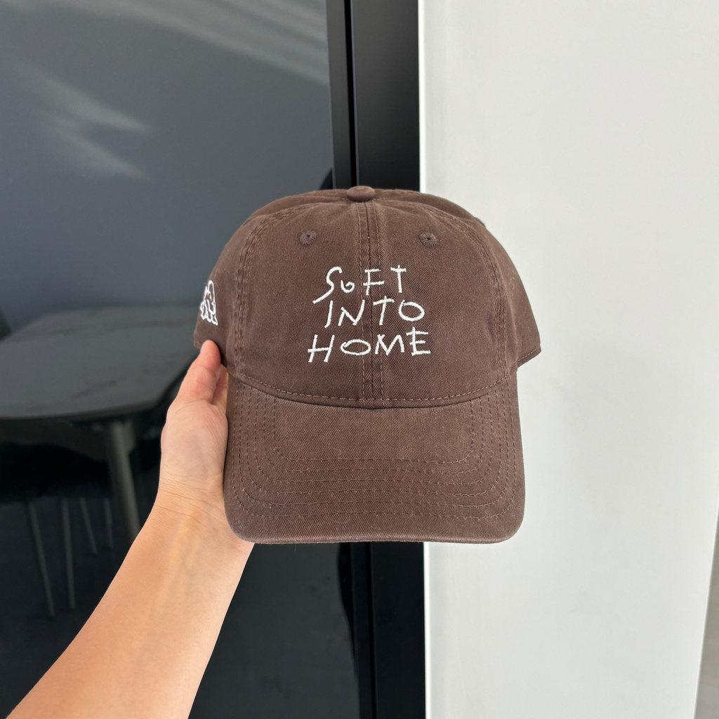 Cotton Adjustable Baseball Hat With Letter Embroidery For Summer Outdoor Wear коричневый