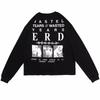 Mens Oversized Hooded Sweatshirt With Washed Distressed Look Cotton Heavyweight Long Sleeve Streetwear Cleanfit Style