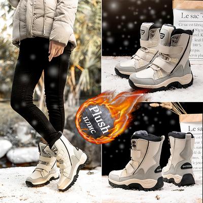 Winter Snow Boots for Women Outdoor Women's Snow Boots Thickened Plush Female Sneakers Casual Shoes Warm Thick Sole Snow Proof  Waterproof Boots