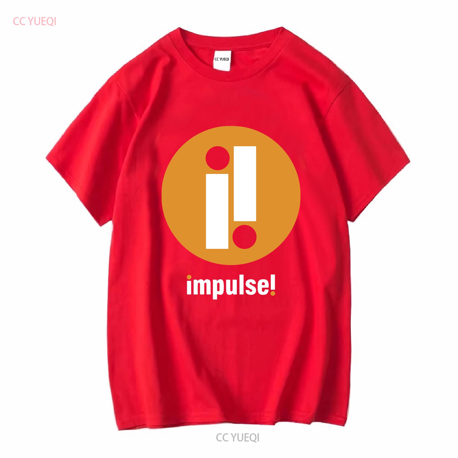 T Shirt IMPULSE Records Jazz Label Logo John Coltrane long or short sleeves vintage Washed Stylish Comfortable Soft Stretched S