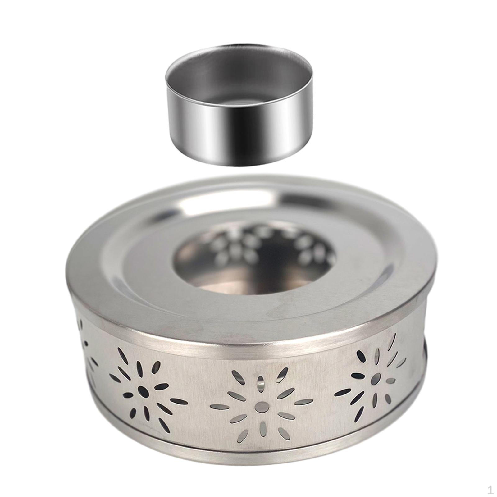 

Elegant Stainless Steel Teapot Warmer for Home and On-the-Go Style C