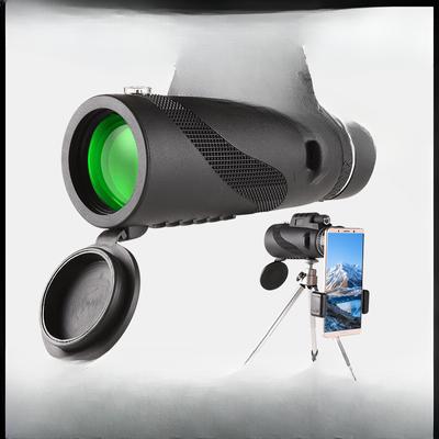 Tovární velkoobchodní monokulární dalekohled 40X60 s vysokým rozlišením a fotoaparátem mobilního telefonu Noční vidění LLL s kompasovou lupou.