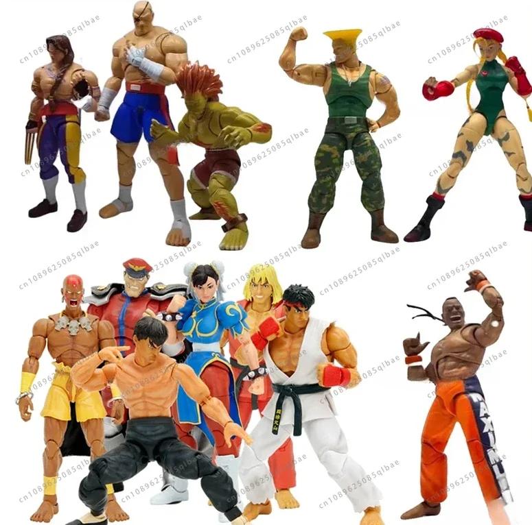 Toys Ryu Chunli Dhalsim Bison Ken Cammy Guile Dee Jay Blanka Sagat Vega Anime Action Figure Model Doll Toy Birthday Gifts