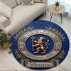Benutzerdefinierter Name Personalisierter Chelsea Football Club Druck Runder Teppich, Vielseitiger Wohnkultur Teppich, für Spielzimmer, Wohnung, Balkon, Eingangsbereich, Flur Geschenk