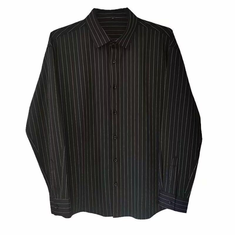 Striped Shirt For Men And Women In Spring And Summer 2024, High-End Trend Long Sleeved Shirt, Casual Thin Student Versatile Jacket