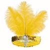 Stage Performance Feather Headpiece Sequin Hair Band 1920s Showgirl Headband  Brazilian Carnival
