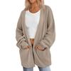 Women S Long Knit Cardigan V Neck Loose Fit Sweater Coat