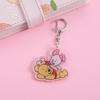 1/12Pcs Disney Winnie the Pooh Acrylic Car Keychain Cute Backpack Pendant Funny Bag Charms Accessories Decoration Holiday Gifts
