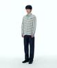 PLAC Rugby Striped Polo Shirt Grey