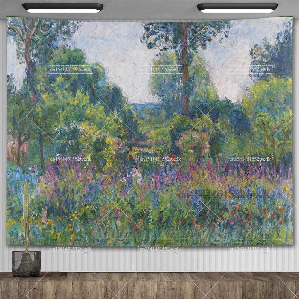 Claude Monet Lilia Wodna Obraz Olejny Gobelin Wiszący na Ścianie Estetyczny Wystrój Pokoju Dzieło Sztuki Gobelin Krajobrazowy Dekoracja Sypialni