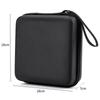 Durable Hard Shell EVA Storage Box Mini Portable Zipper Earphone Case Black Protective Storage Case Charging Cable