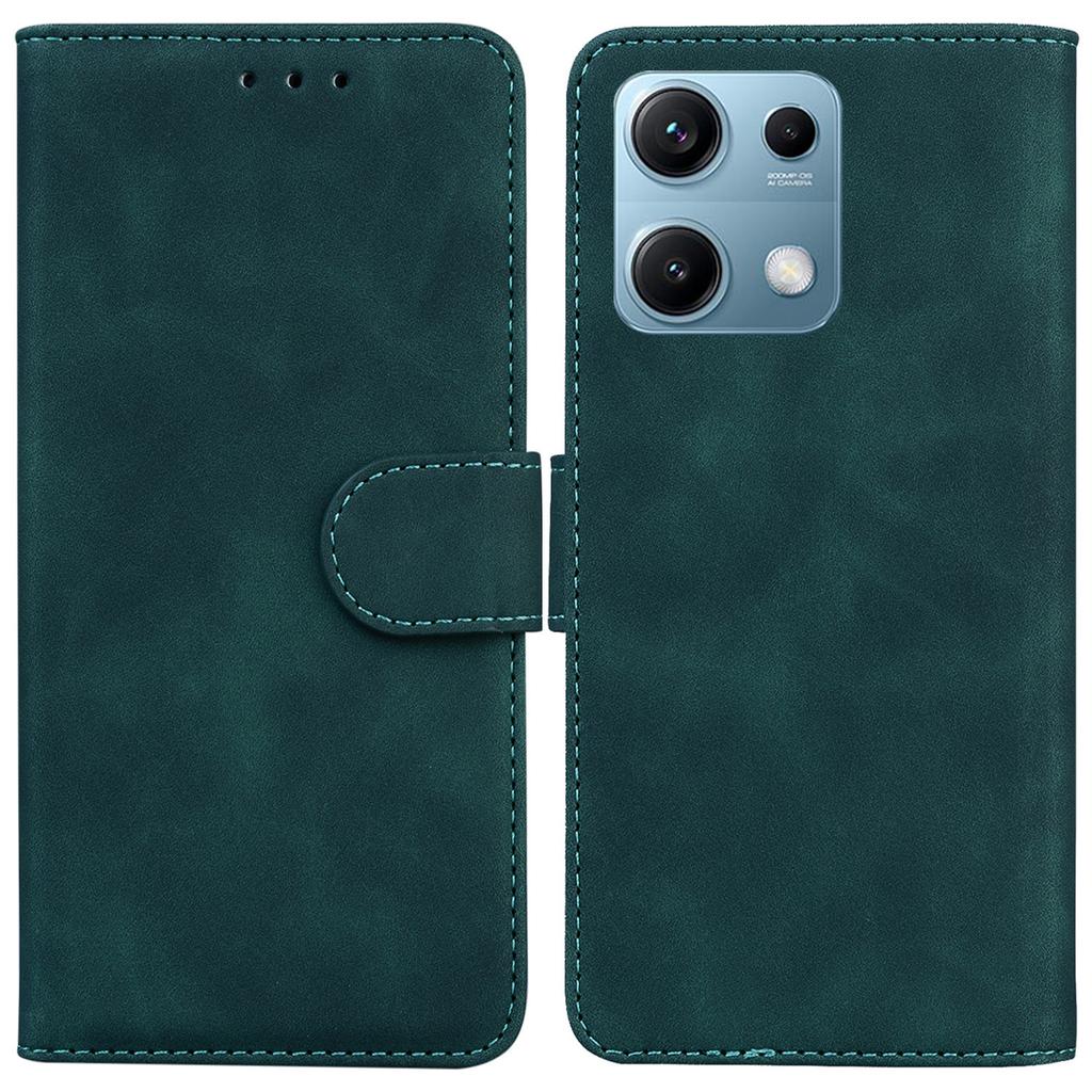 For Xiaomi Redmi Note 14S 4G Case Solid Color Leather Wallet Phone Cover