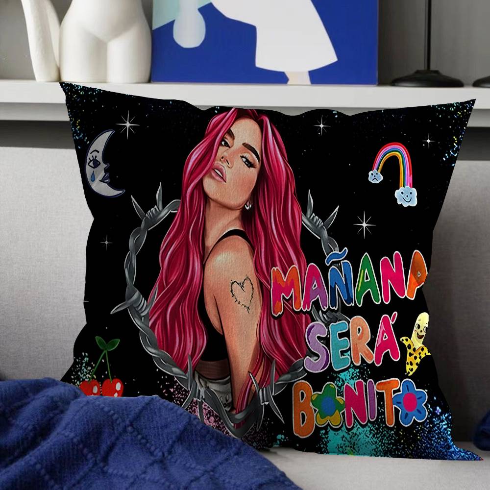 Karol G Female Singer Pillowcases Home Bedding Decorative Pillow Cover Wedding Super Soft Pillow Case