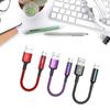 Short Micro USB Cable, USB to Micro USB NylonBraided Fast Charge Cable,Support 480Mbps Data Transmission