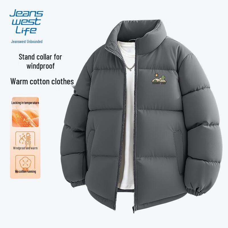 JEANSWEST LIFE Мужская зимняя стеганая куртка со стойкой 3XL