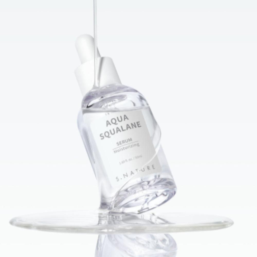 S-NATURE Aqua Squalane Serum 50ml - Concentrated Hydrating & Barrier Repair Glow Serum