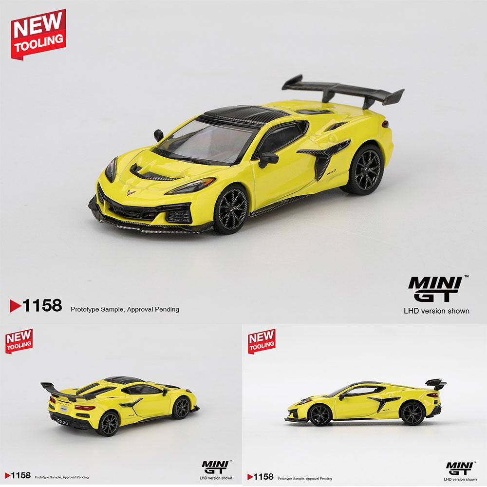 PreSale MINIGT 1/64 Diecast Model Car Chevrolet Corvette ZR1 Accelerate Blister Packaging High Performance Model Collection