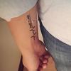 6pcs Tattoo Stickers Punk Men Women Waterproof Temporary English Letters Design