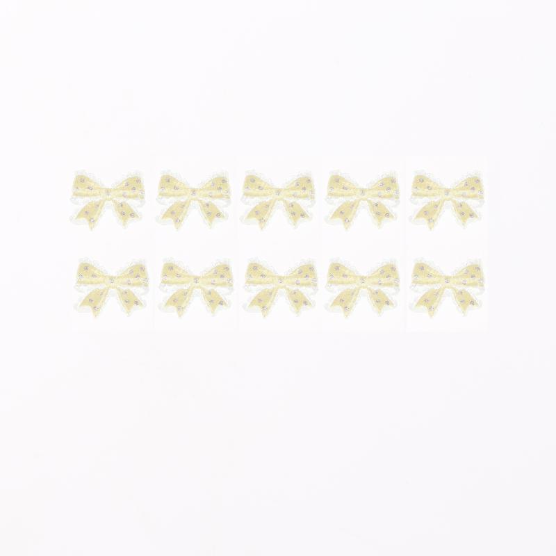 10PCS Planar Resin Bowknot Patches Small Dot Pattern for Scrapbook Diy Hairpin Decoration