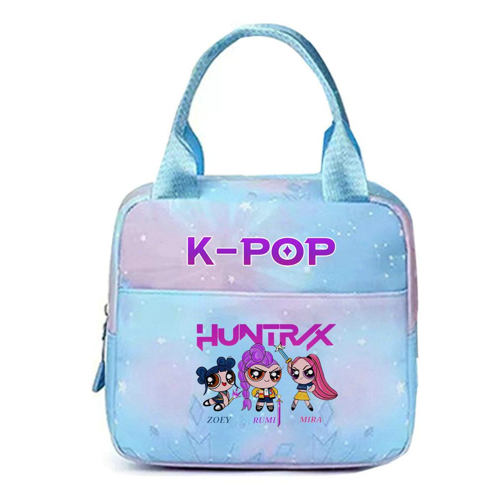 KPop lovci démonů Kancelářští pracovníci S obědovým sáčkem Přenosný izolovaný velkokapacitní obědový sáček Taška přes rameno Dvouúčelový