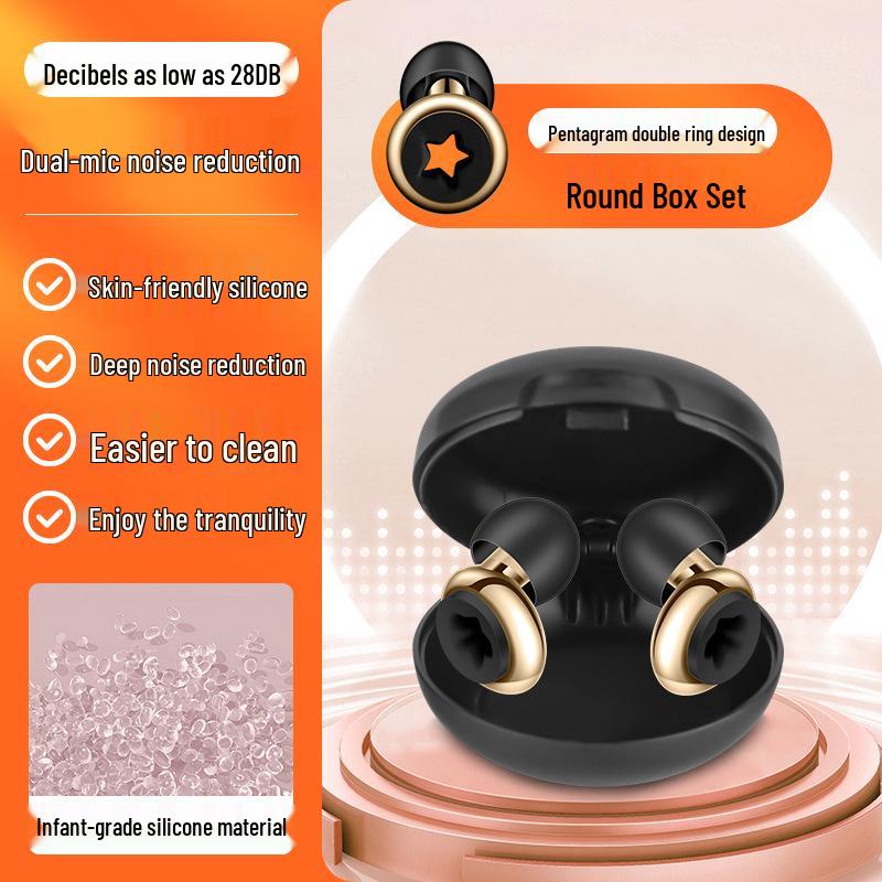 Silicone Soundproof Earplugs: Waterproof, Noise-Reducing for Dormitories, Work, Snoring, and Workshops