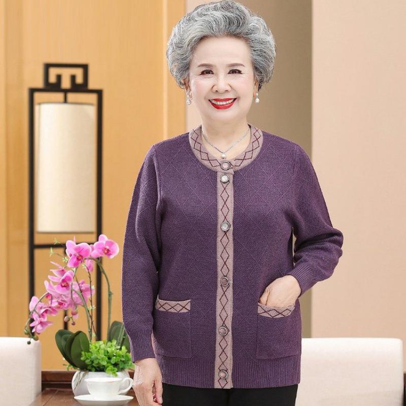 Velvet Cardigan Sweater for Women 60-80: Cozy Winter Wear for Mom or Grandma
