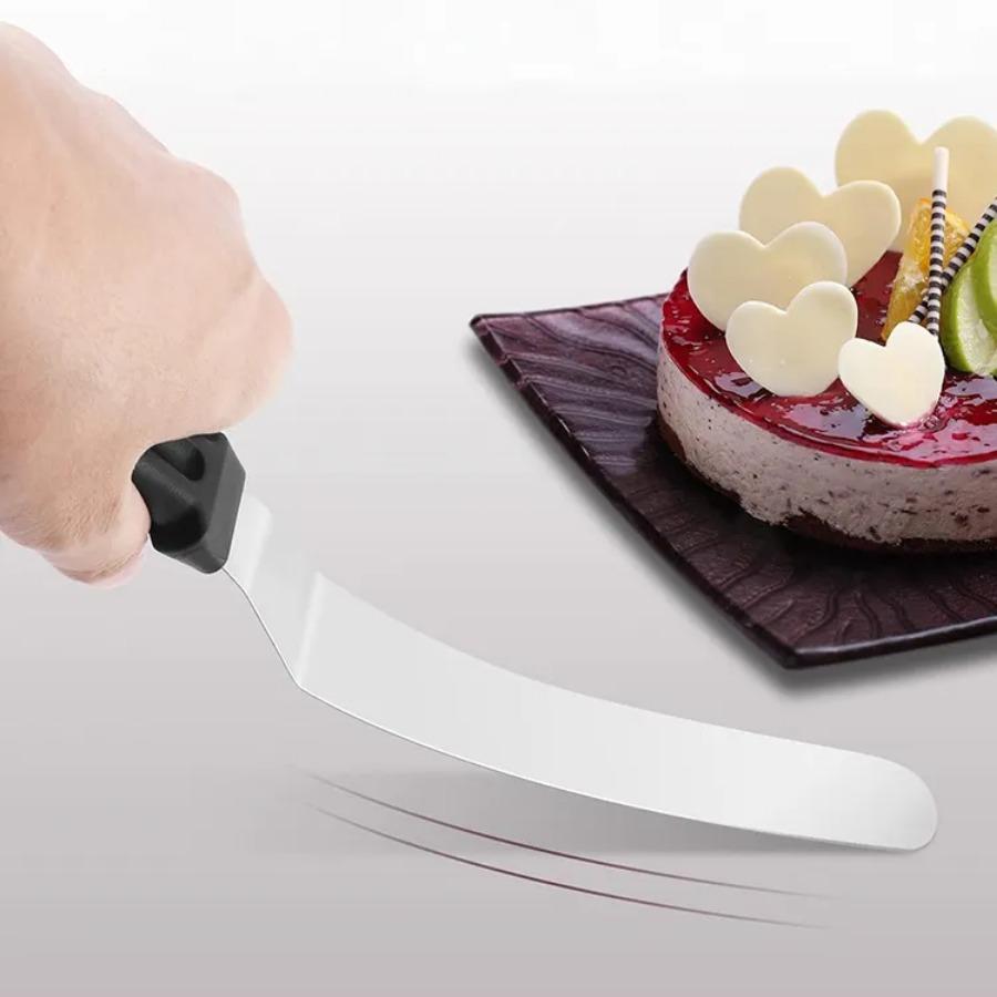 Edelstahl Butterkuchencreme Messer Spatel für Kuchenglätter Zuckerguss Frosting Verteiler Gebäckküchenhelfer Dekorationswerkzeug
