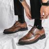 Scarpe Brock British Derby Interno Sposo Matrimonio Business Vestito Casual Scarpe in Pelle Estate