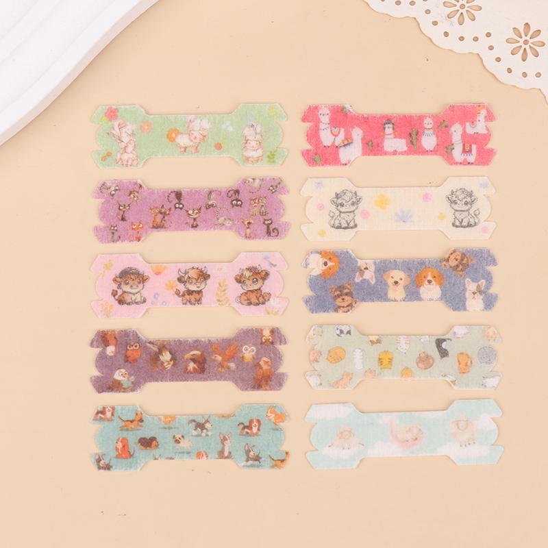 10Pcs Kids Anti-Snore Nose Strips Colorful Breathing Aid For Boys & Girls Hypoallergenic Nasal Tape Fun Animal Prints For Better