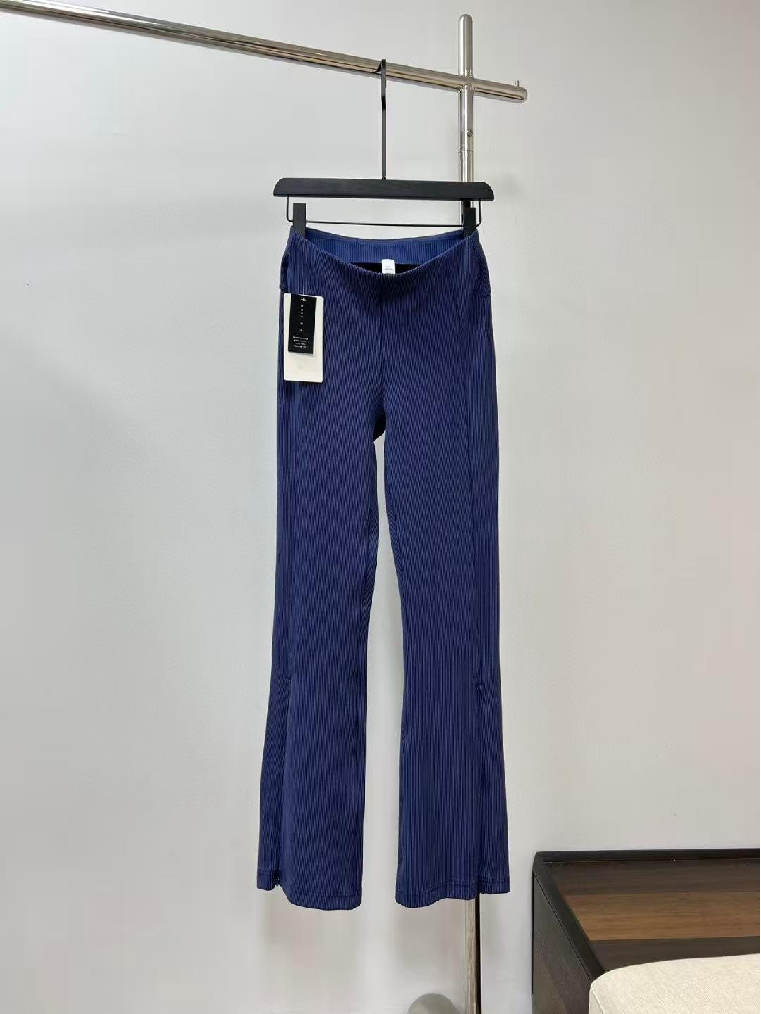 IU Style Ribbed Flare Fitness Pants – High Waist, Butt-Lifting, Casual and Warm Small