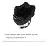 Handmade Textured Pinwheel Knot Crossbody Bucket Bag for Women