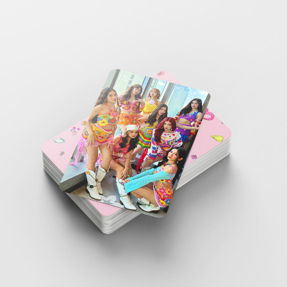 92pcs BINI Photocard Sticker Set Boxed Postcard Double Sides Lomo Cards Collection Gifts For Fans (60photo Cards+32stickers)