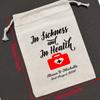 5Pcs Personalized Sets of In Sickness and In Health Bags Bachelorette Party Recovery Kit Wedding Emergency Kit Hangover Survival