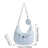 Versatile Crossbody Dumpling Bag Large Capacity Nylon Shoulder Bag Pleated Drawstring Bag  Travel