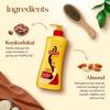 Meera Sterk en Gezond Shampoo, Met de Goedheid Van Kunkudukai en Amandel, Voor Mannen En Vrouwen, 650ml, Geel (MSAM0650SNH01R)