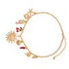Ocean Inspired Chunky Shell Starfish Pendant Necklace Summer Beach Jewelry Gift Elegant Clavicle Chian for Women
