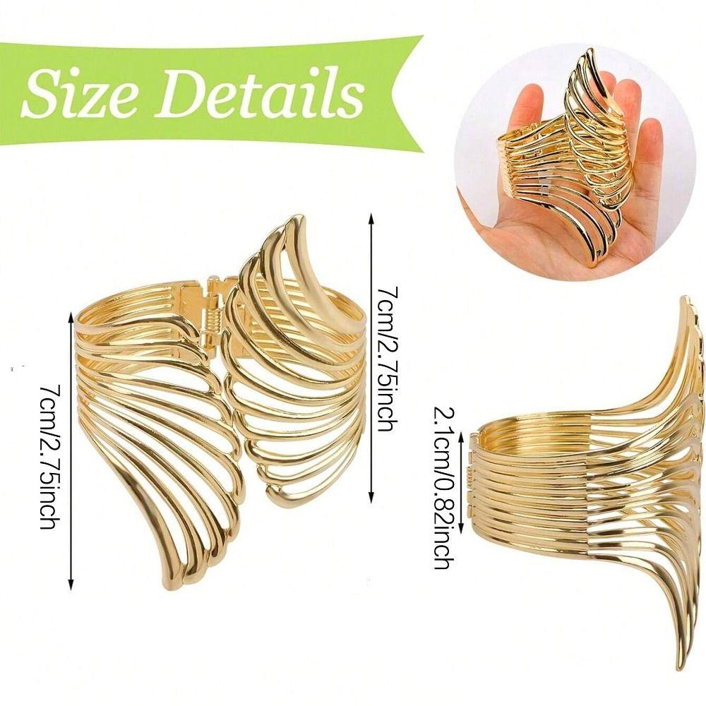 New Gold Wings Curtain Clip Strap Metal Hollow Armband Adjustable Curtain Buckle