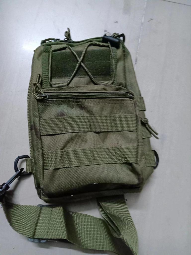 Camouflage Canvas Fahrrad Umhängetasche Brusttasche für Outdoor-Sportarten