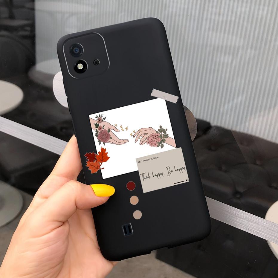 Lovely Pattern Phone Case For Realme C11 2021 C 11 2020 RMX2185 Macaroon Silicone Soft Cases Cover For Realme C11 (2021) RMX3231