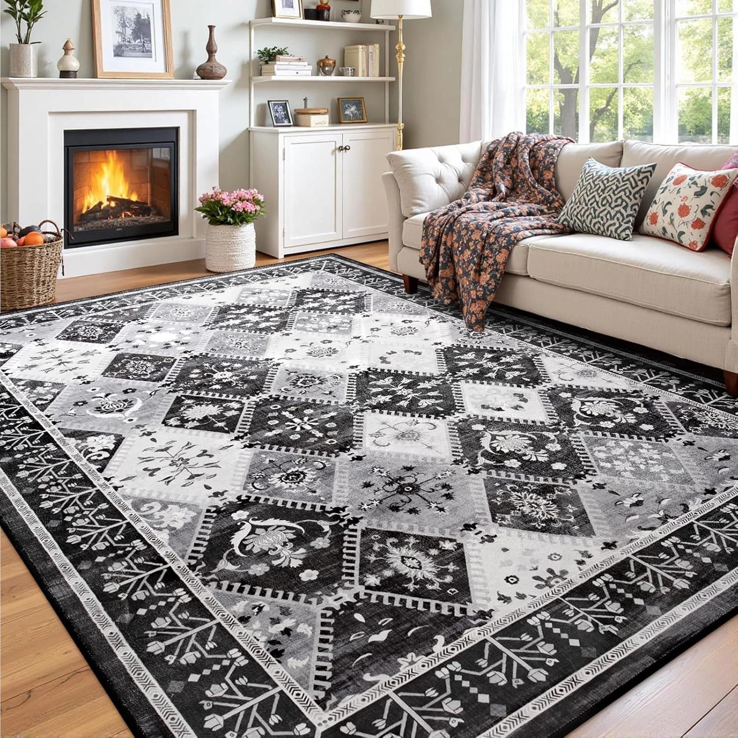 

Килими для вітальні в європейському стилі, легка розкіш, з принтом, художні, креативні, килимки для спальні, біля ліжка, великої площі, килимок під диван, кавовий столик 40x60cm